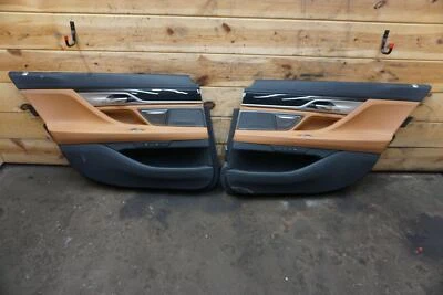 Set Rear Left & Right Interior Door Trim Panel Sun Shade BMW M760i 750 740 17-21 - Image 1 of 4