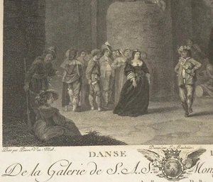 Danse Flamande Carl Gutteberg Pieter Van Mol Gravure 18e Siècle - Picture 1 of 6