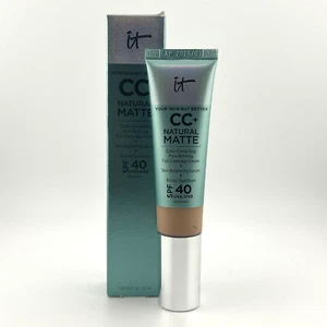 IT Cosmetics CC+ Natural Matte SPF40 (Neutral Medium) 1.08oz New EXP 1/2026 - Picture 1 of 3