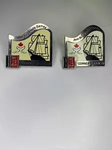 Corner Brook 99 Canada Games - Vintage Pins New Lot of 2 - Picture 1 of 1
