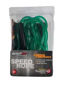 Bodyfit SPEEDROPE Cardio Ausdauer Springseil 9 Fuß Speed Seil Boosts Cardio Burn - Bild 1 von 5