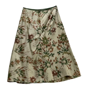 DKNY PURE Women's Skirt Silk Muted Beige Floral Midi Size 4 - Picture 1 of 13