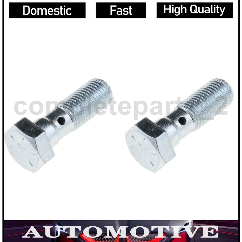 2 гидравлических шланга переднего тормоза на болт суппорта подходят для Ford F-150 2000 2001 2002 2003 годов выпуска - Изображение 1 из 4