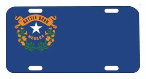 Nevada State Flag License Plate Auto Tag - Imagen 1 de 1