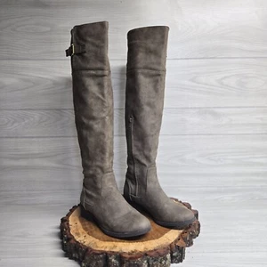 Charlotte Russe Brown Round Toe Tall Boots Soft Suede Adult Women's Size 8 - Picture 1 of 9