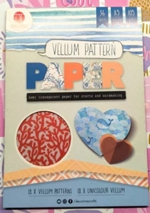 Bastelpapier A5 Vellum Pattern Halbtransparent Pergamentmuster Kartenherstellung - Bild 1 von 2