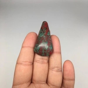 12.3g, 1.7"x0.9"x8mm Sonora Sunset Chrysocolla Cuprite Cabochon @Mexico,SC391 - Picture 1 of 8