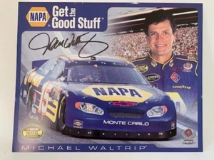 FOTO AUTOGRAFIADA A COLOR DE 8"" X 10"" - SERIE NAPA NASCAR NEXTEL CUP - Imagen 1 de 7