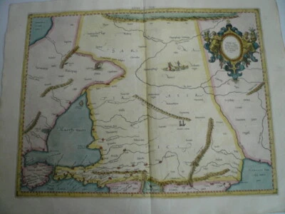 Asia II Tab., Mercator, 1605, Cáucaso, Don, Volga, mapa Coppermap, Foto 1 de 4