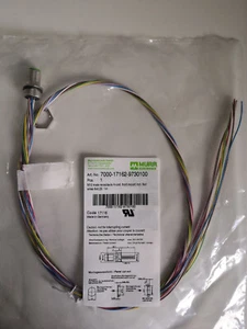 M12 Stecker Flansch A-kodiert VWM inkl. Mutter PUR-Litzen Kabel - Bild 1 von 14