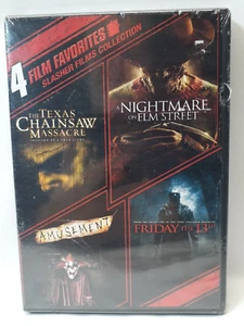 4 Filmfavoriten: Slasher Films Sammlung DVD klassische Horrorfilme - Brandneu - Bild 1 von 2