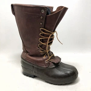 Schnee’s Sportsman braun Leder und Gummi isoliert Pac Stiefel Herren Größe 6 - Bild 1 von 13