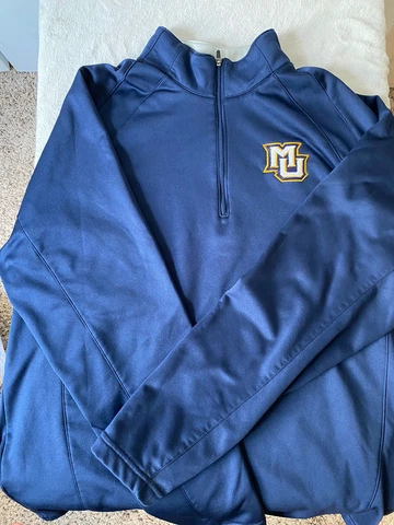 Marquette University Pullover Jacket Quarter Zip Size Large Cover