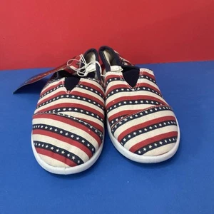 Lincoln Outfitters Canvas Patriotic Shoes Size 12 Boys/Girls New w Tags - Picture 1 of 4