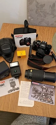 PENTAX Program A Camera Including PENTAX AF 200T Automatic Flash & TAKUMAR Lens - Image 1 of 4