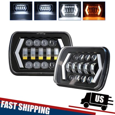 Faro LED halo DRL haz alto/bajo para Chevrolet G10 1978-1988 5x7 7x6" H6054 Foto 1 de 4