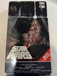 Vintage 1977 STAR WARS VHS MOVIE 1984 CBS FOX VIDEO RELEASE RED LABEL - Picture 1 of 3