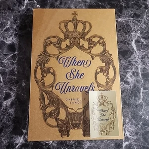 Gabrielle Sands When She Unravels Signed Bookish Box Special Edition + Slipcase - Picture 1 of 5