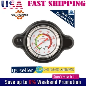 1.8 High Pressure Radiator Cap W/Temp Gauge Fits Yamaha Can-Am Arctic Cat Vzzdwb - Picture 1 of 17