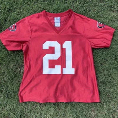 Camiseta de fútbol americano Frank Gore 21 NFL San Francisco 49ers vintage años 00 niños M Foto 1 de 4