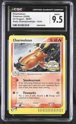CGC 9.5 Charmeleon EX Dragon Holo 99/97 State Championships Pokemon Card - Image 1 of 2
