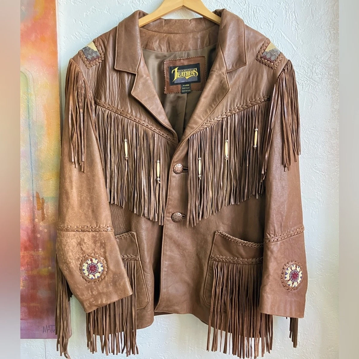 Diamond Leather Outer Shell Jackets for Men | eBay