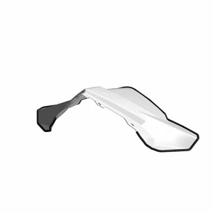 Polaris Mid Windshield, Gloss Black, Genuine OEM Part 5453269, Qty 1 - Picture 1 of 2