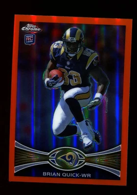 2012 Topps Chrome Orange Refractor #99 Brian Quick St. Louis Rams RC - Image 1 of 2