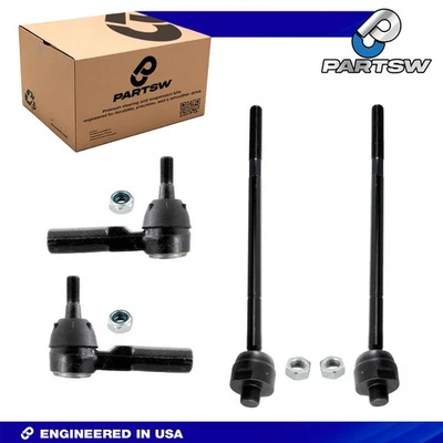4 New Pc Suspension Kit Inner Outer Tie Rods for Saturn SC SL SW Camaro Firebird - Image 1 of 4