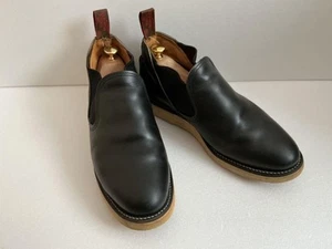 Red Wing Romeo 8142 Black Leather Side Gore Boots 9E Pre-Owned - Picture 1 of 12