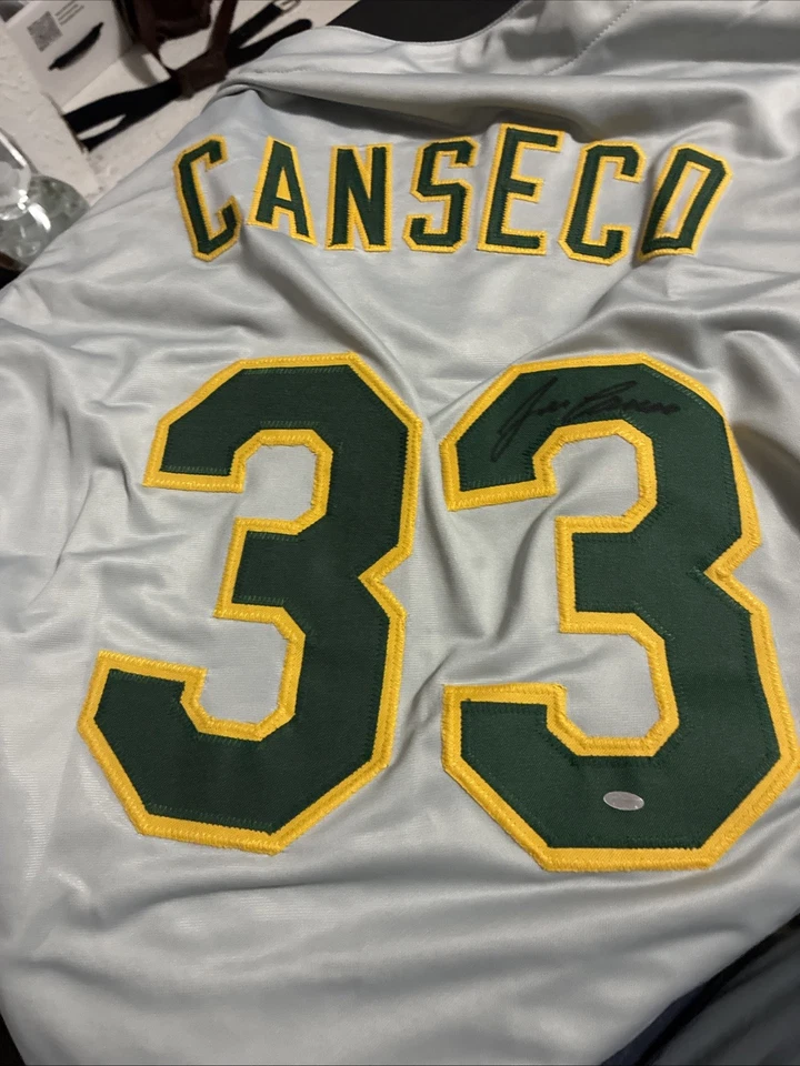 JOSE CANSECO Signed Custom Jersey Oakland Athletics - Image 1 of 4
