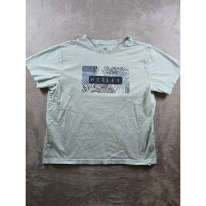 Hurley T Shirt Womens Large Palm Graphic Tee Surf Skate Grunge - Picture 1 of 6