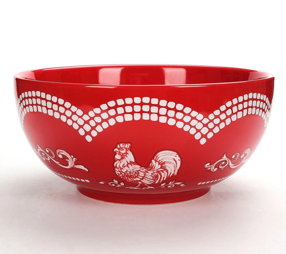 Temp-tations Mezcla, Servir, Ensalada o Past Bowl, 5 Qt, 11" Diam, Rojo K90602 Foto 1 de 1