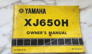 Yamaha XJ650 motorcycle Owner's Manual (LIT-11626-02-32 5N8-28199-11) OEM 1980 - Bild 1 von 9