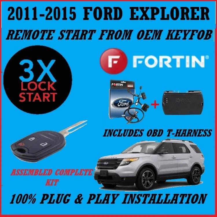 100% Plug and Play пульт дистанционного запуска 2011-2015 Ford Explorer 3 X замок - Изображение 1 из 1