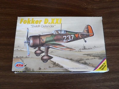 MPM 1/72 Fokker D.XXI Dutch Defender Fighter New in Box #72517 - Image 1 of 4
