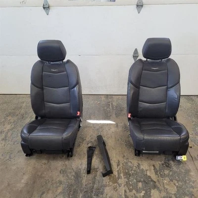 Cadillac Escalade 2019 par de asientos delanteros cuero negro refrigeración térmica 19 Foto 1 de 4