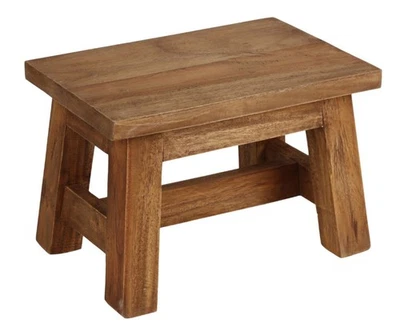 Holz-Hocker Ranch 30x20x20cm Blumenhocker Schemel Tritthocker Fußbank Sitzhocker - Bild 1 von 4