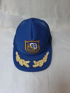 Vintage Blue Angels Mütze Kappe Jet Fighter Schaumstoff Trucker Mesh Snapback - Bild 1 von 6