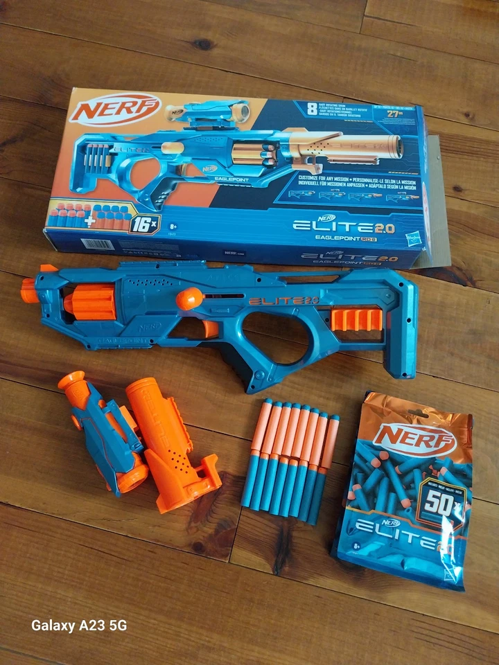Nerf Elite 2.0 : Blaster Eaglepoint RD-8 + 50 flechettes - Photo 1/1