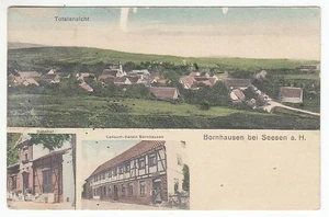 Postcard Lower Saxony Bornhausen At Seesen a. H.Station Consum Association - Picture 1 of 2