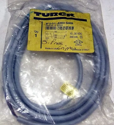 Turck BI2-G12-AN6X 10-30 V DC Embeddable Inductive Proximity Sensor - Image 1 of 3