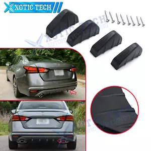 Difusor de aleta de tiburón negro para para parachoques trasero inferior negro ABS para Nissan 370Z Altima GTR 2000+ - Imagen 1 de 12