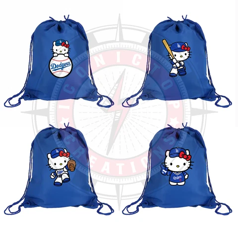 Hello Kitty Los Angeles Dodgers drawstring bag Cover