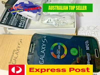 NEW Samsung Galaxy S4 Unlocked Smartphone, LTE Android GT-i9500,Black, AUS Stock - Image 1 of 4