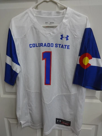 NCAA Under Armour Heat Gear Colorado St. Rams # 1 Men Medium Football Jersey Cover