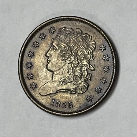 1835-Half Cent Coin Classic Head Choice 💥BEAUTIFUL UNCIRCULATED💥Early Copper Cover