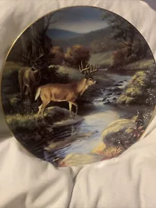 Vintage Reflections Of Nature Deer Collectors Plate 1996 by Linda Picken - Picture 1 of 3