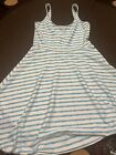 Kaeli Smith Dress Size Small Blue & White, Tank Fit And Flare