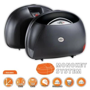 COPPIA VALIGIE LATERALI MOTO KAPPA K40N MONOKEY CAPIENZA 40 LITRI - Imagen 1 de 1